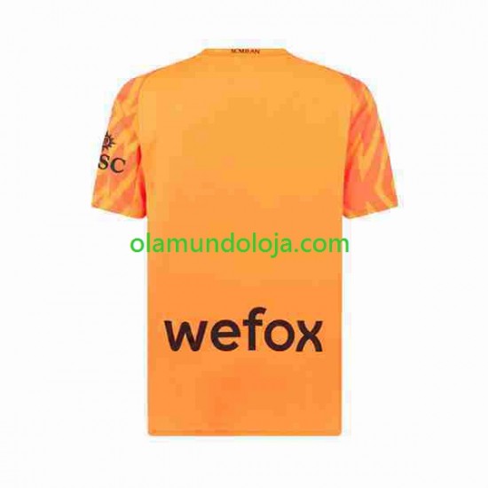 Camisola AC Milan Guarda-redes Homem Equipamento Segundo 2023-2024 Manga Curta